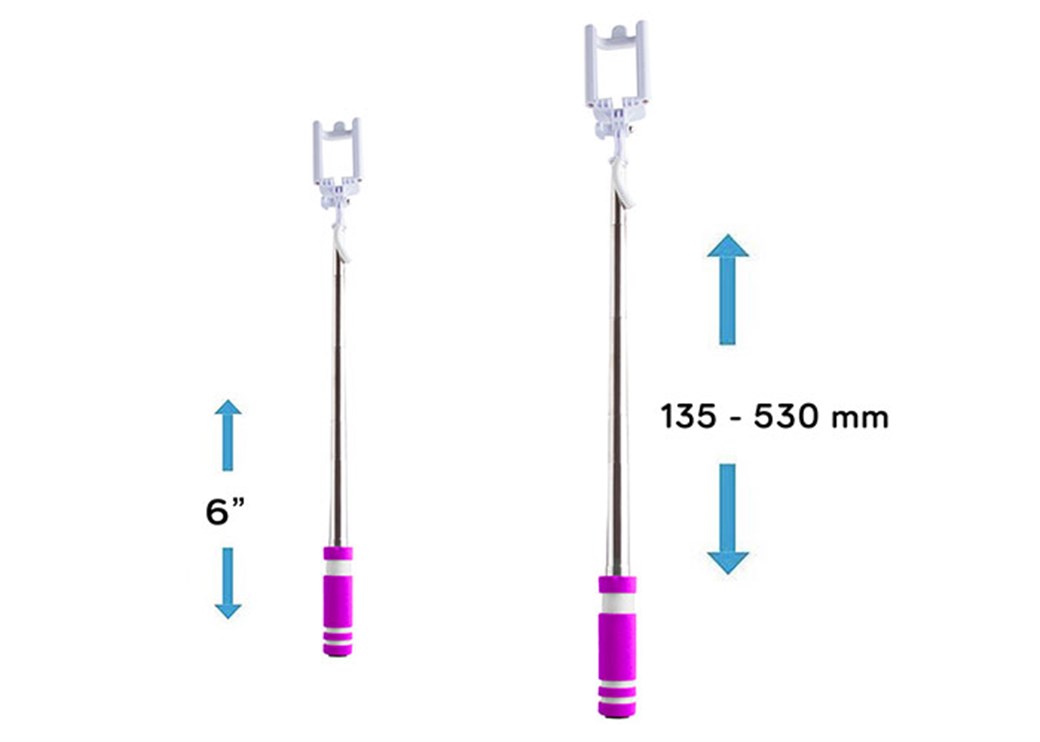 Addison AD-S30 Kablolu Pembe Selfie Çekim Çubuğu