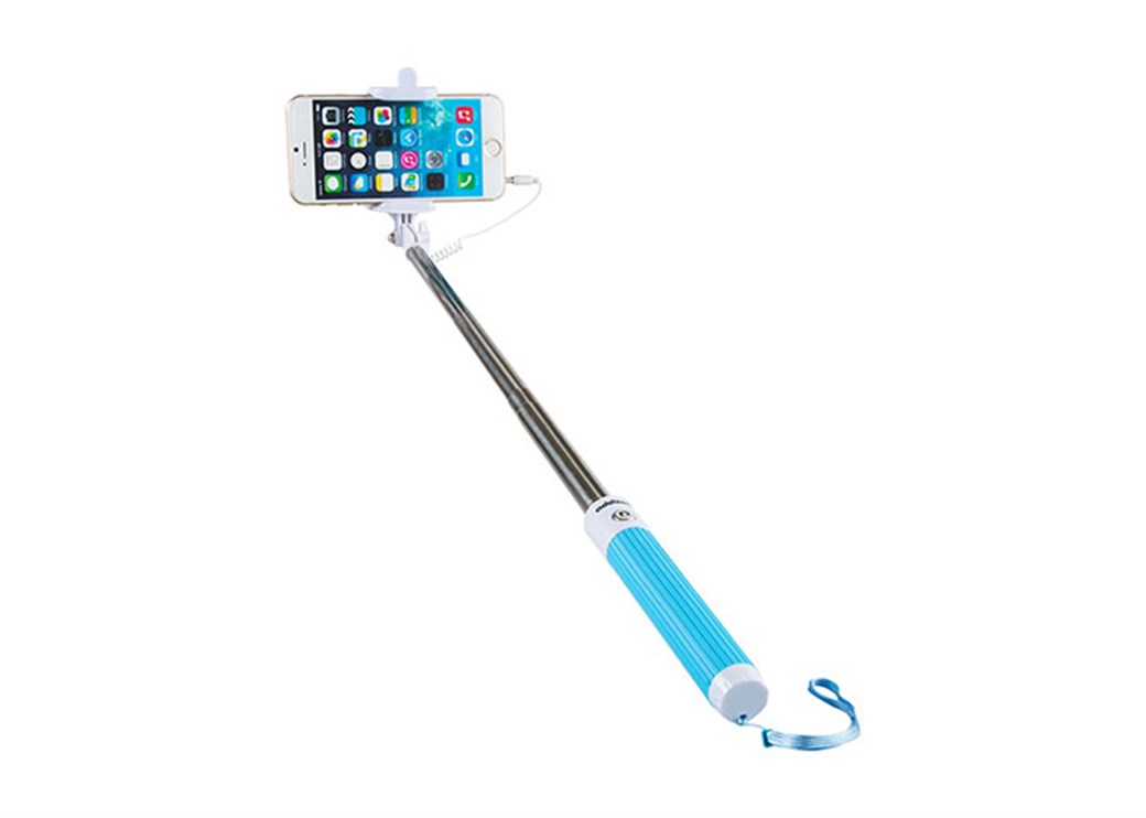 Addison AD-S33 Kablolu Beyaz/Mavi Selfie Çekim Çub