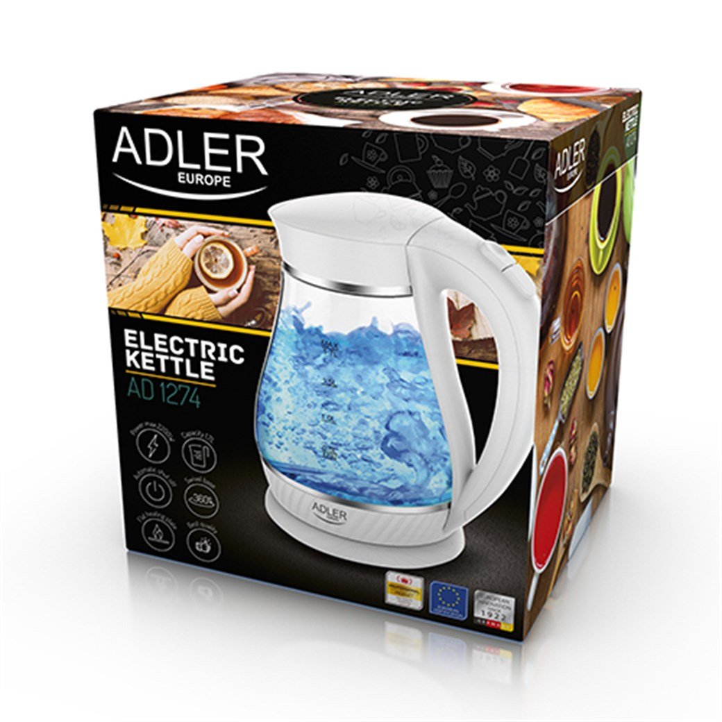 ADLER AD 1274 KETTLE WHITE 1.7LT