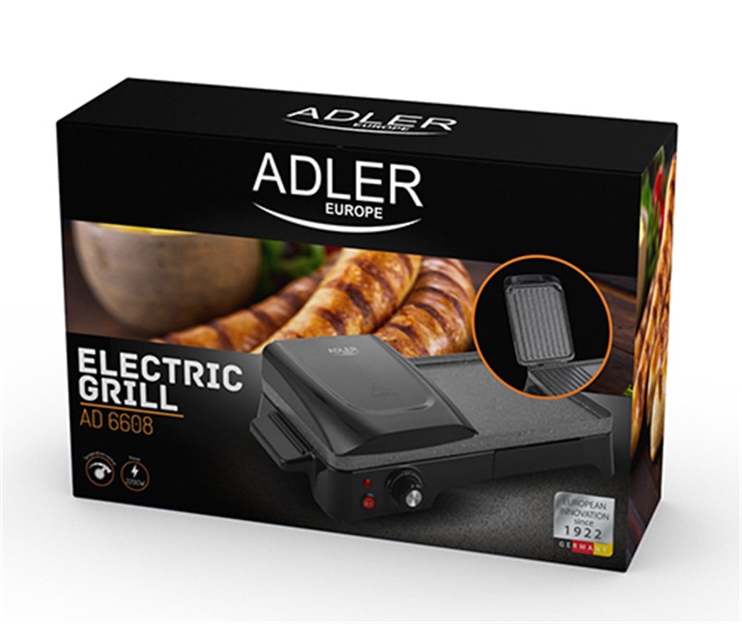 ADLER AD 6608 ELEKTRİKLİ IZGARA MAKİNESİ