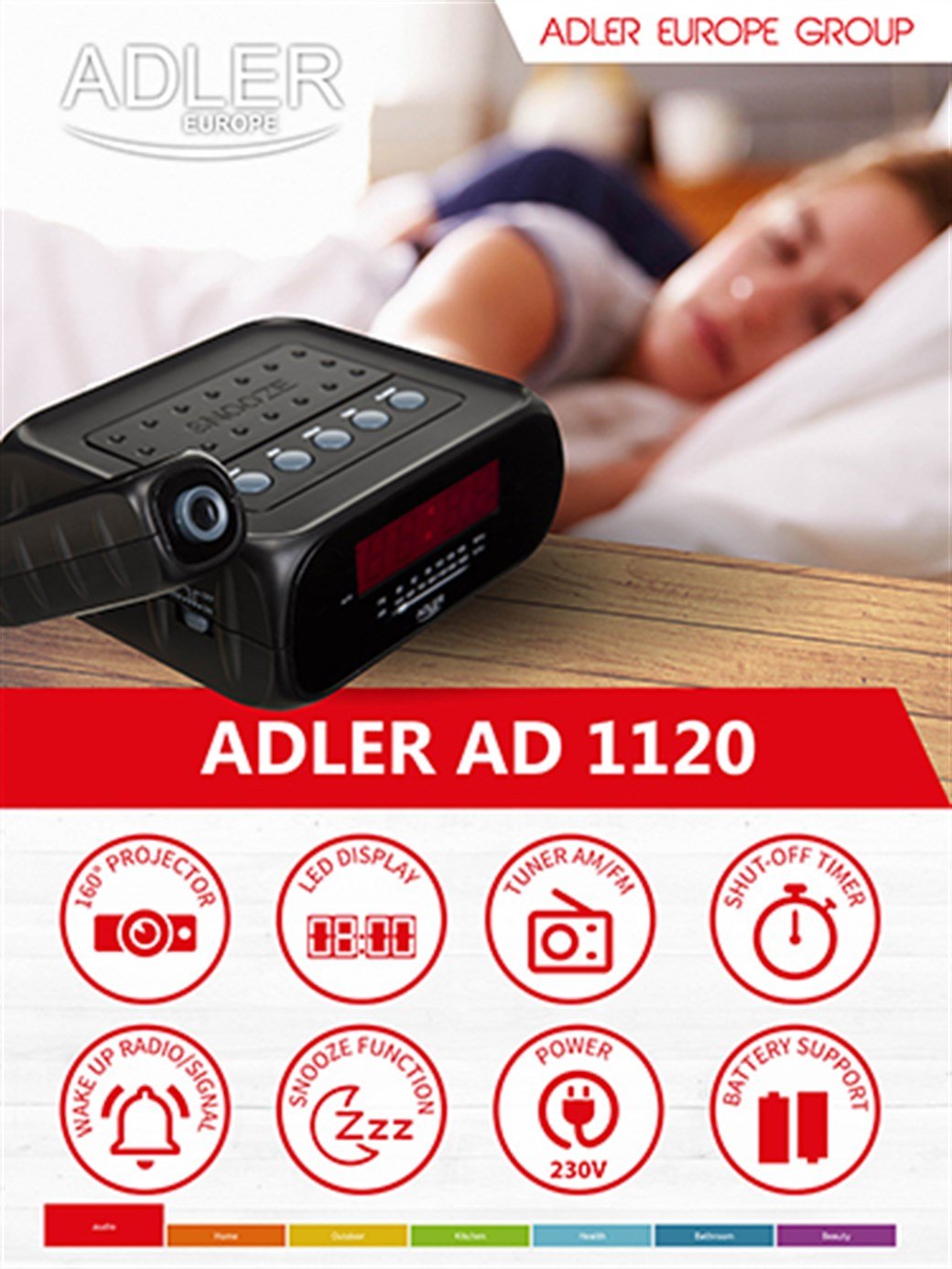 ADLER AD1120 ALARM SAAT RADYO ad1120
