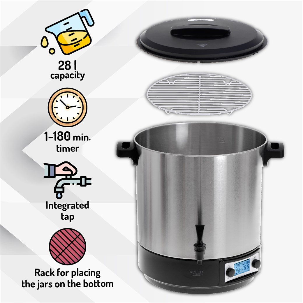 ADLER ELECTRIC PASTEURIZATION POT AD 4496 
