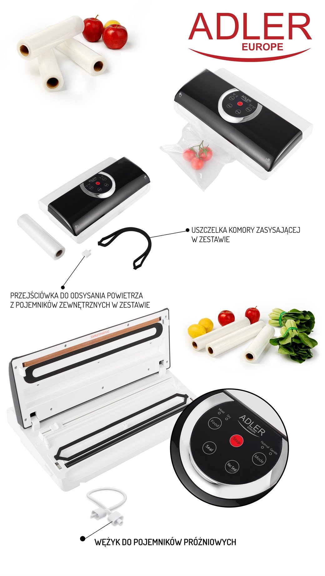 ADLER VACUUM SEALER AD 4484