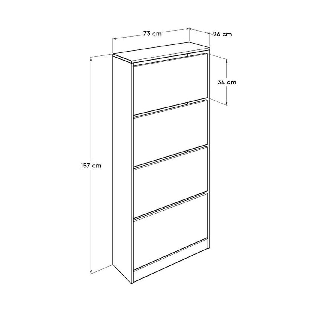 ADORE SHC-540-BB-1 4 BÖLMELİ AYAKKABILIK 55X47X40 