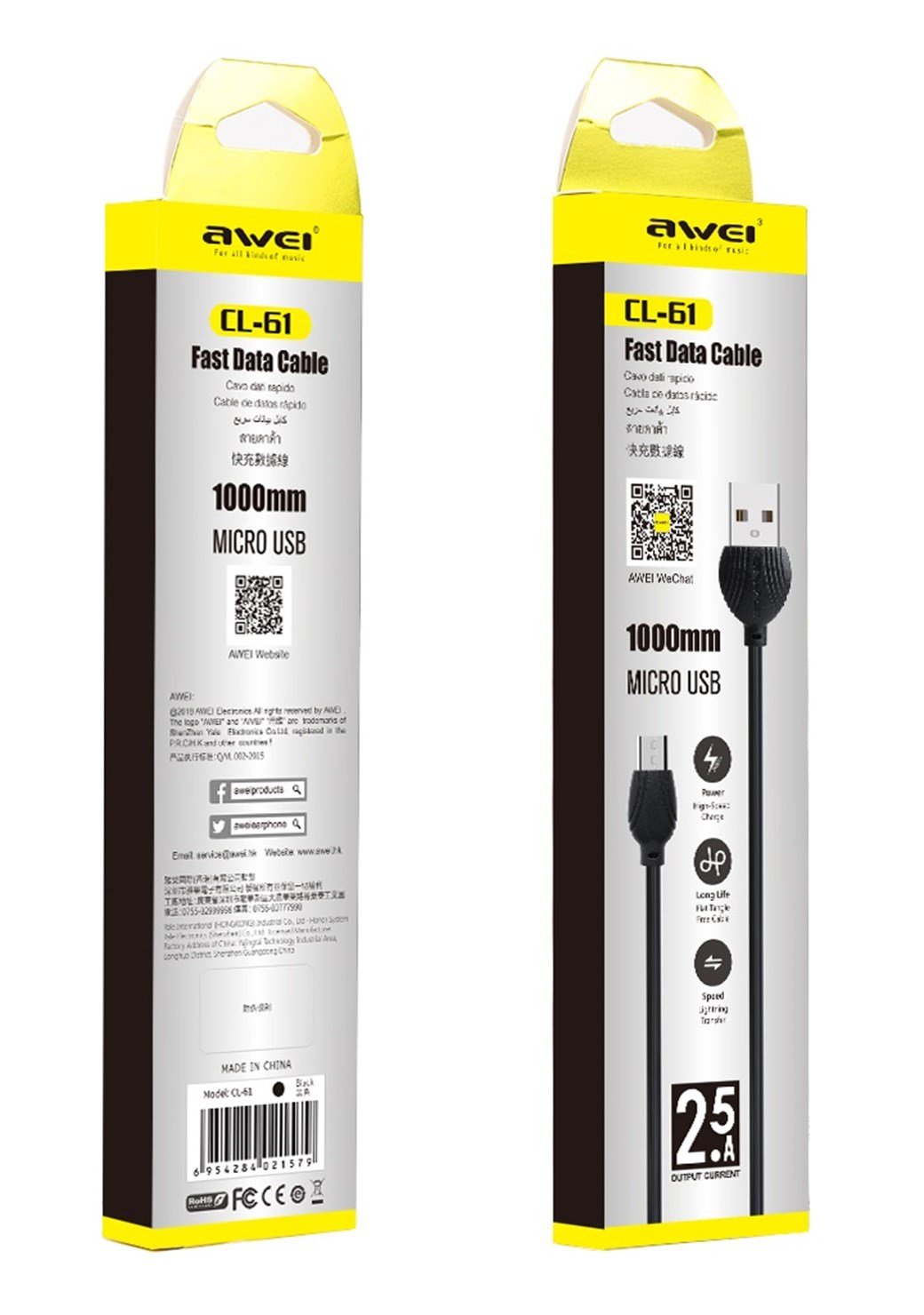 AWEI CL61 MIKRO USB KABLO 