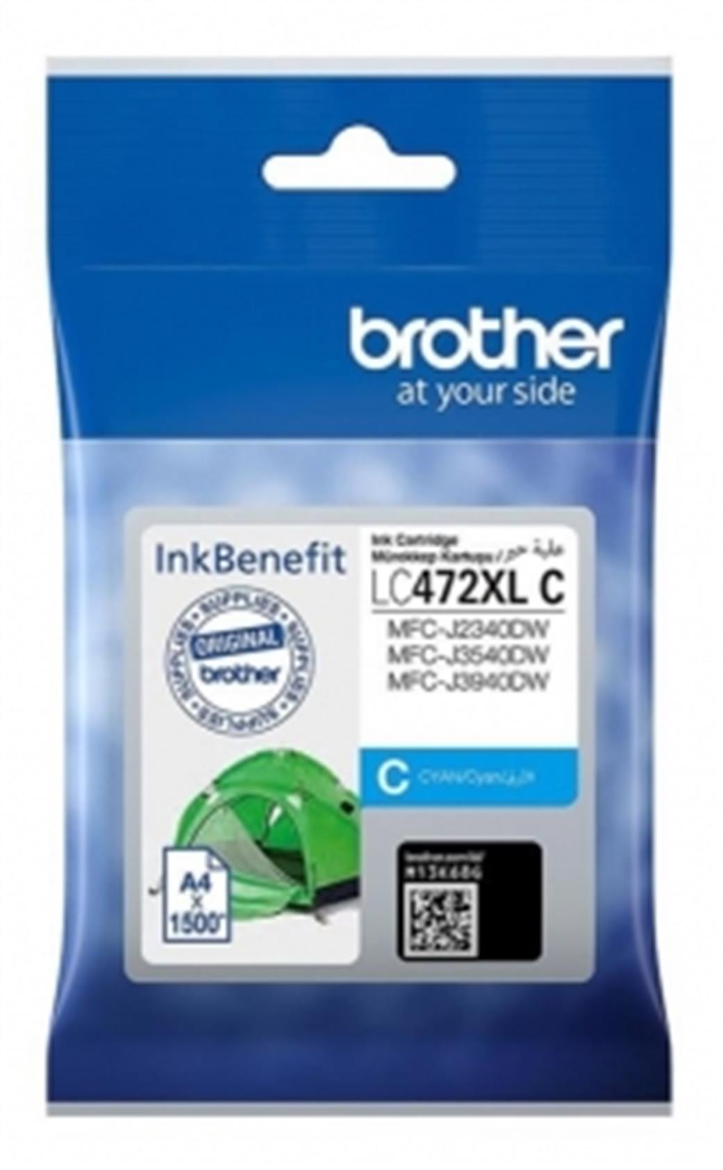 BROTHER MAVİ  MÜREKKEP KARTUŞU LC472XL