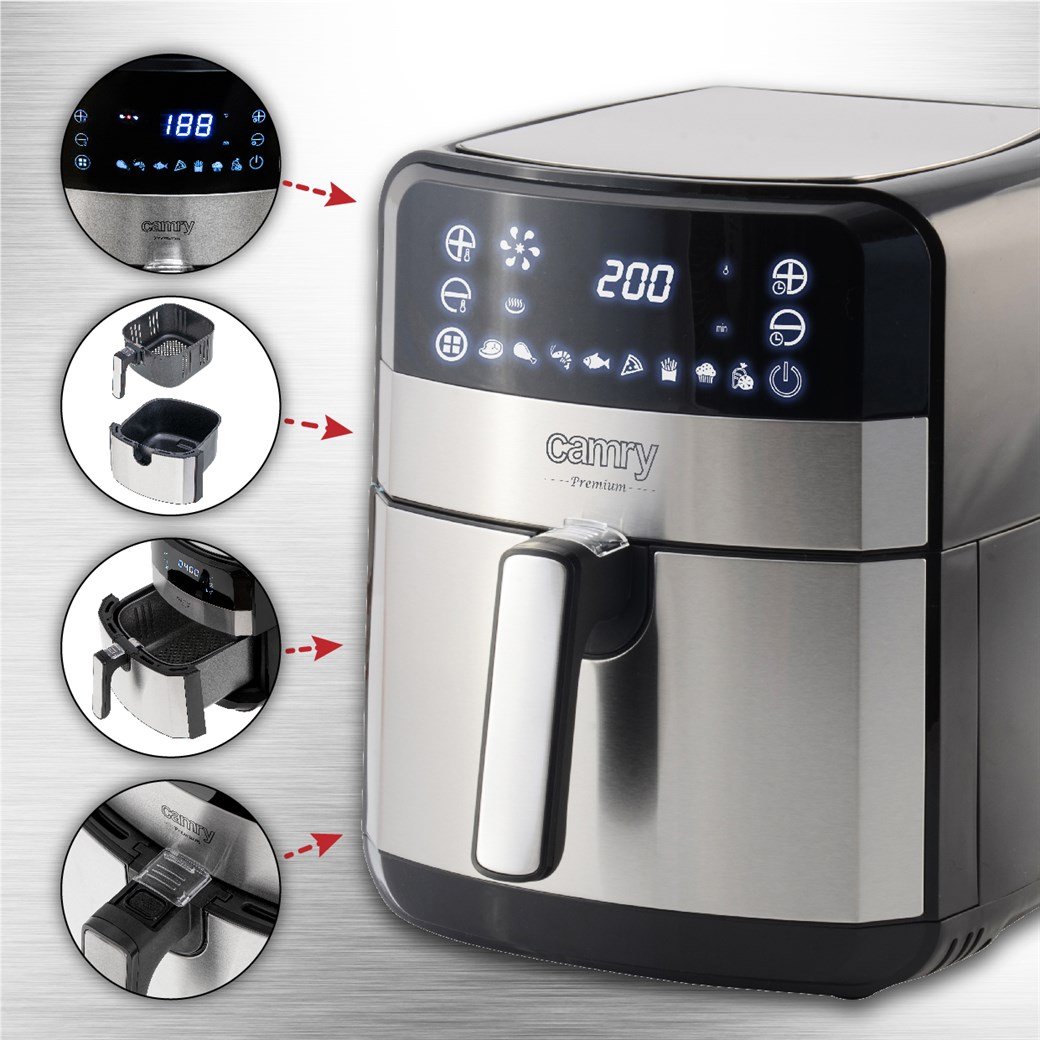 CAMRY AIRFRYER OVEN 9 PROGRAMS 5LT CR 631