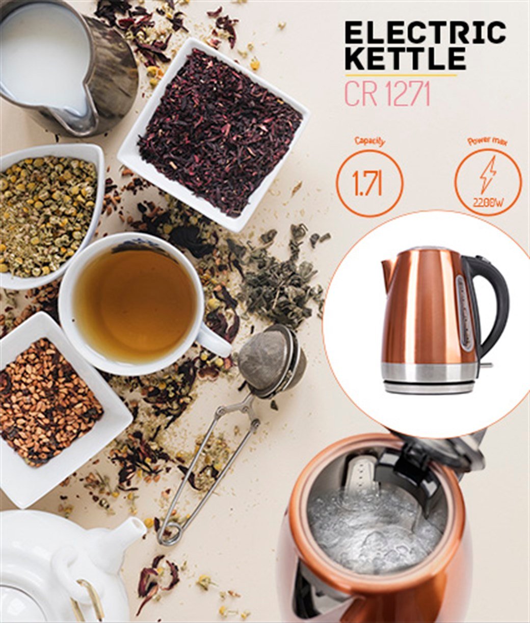 ADLER LCR 1271 METAL KETTLE