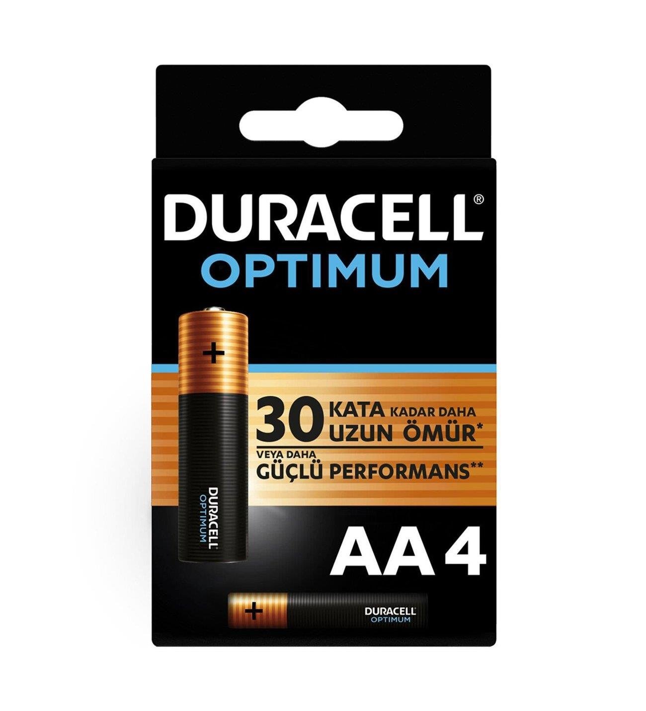 DURACELL OPTIMUM 4'LÜ AA KALEM PİL 410DC84