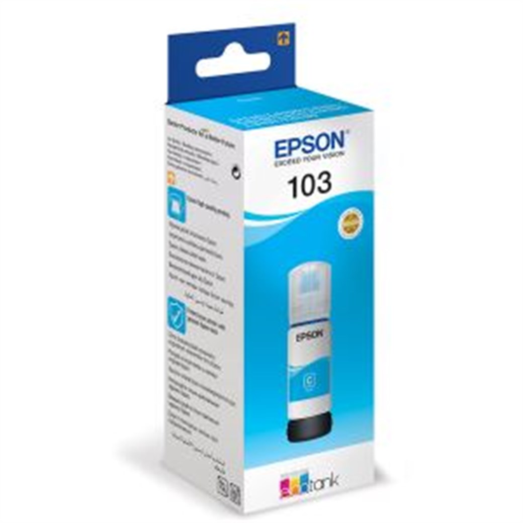 Epson C13T00S24A
Ink bottle 103 Cyan EcoTank