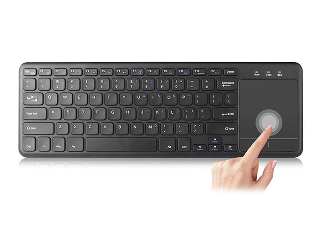 Everest EKW-155 Siyah ToucPad Mouse US Layout + Kablosuz Klavye
