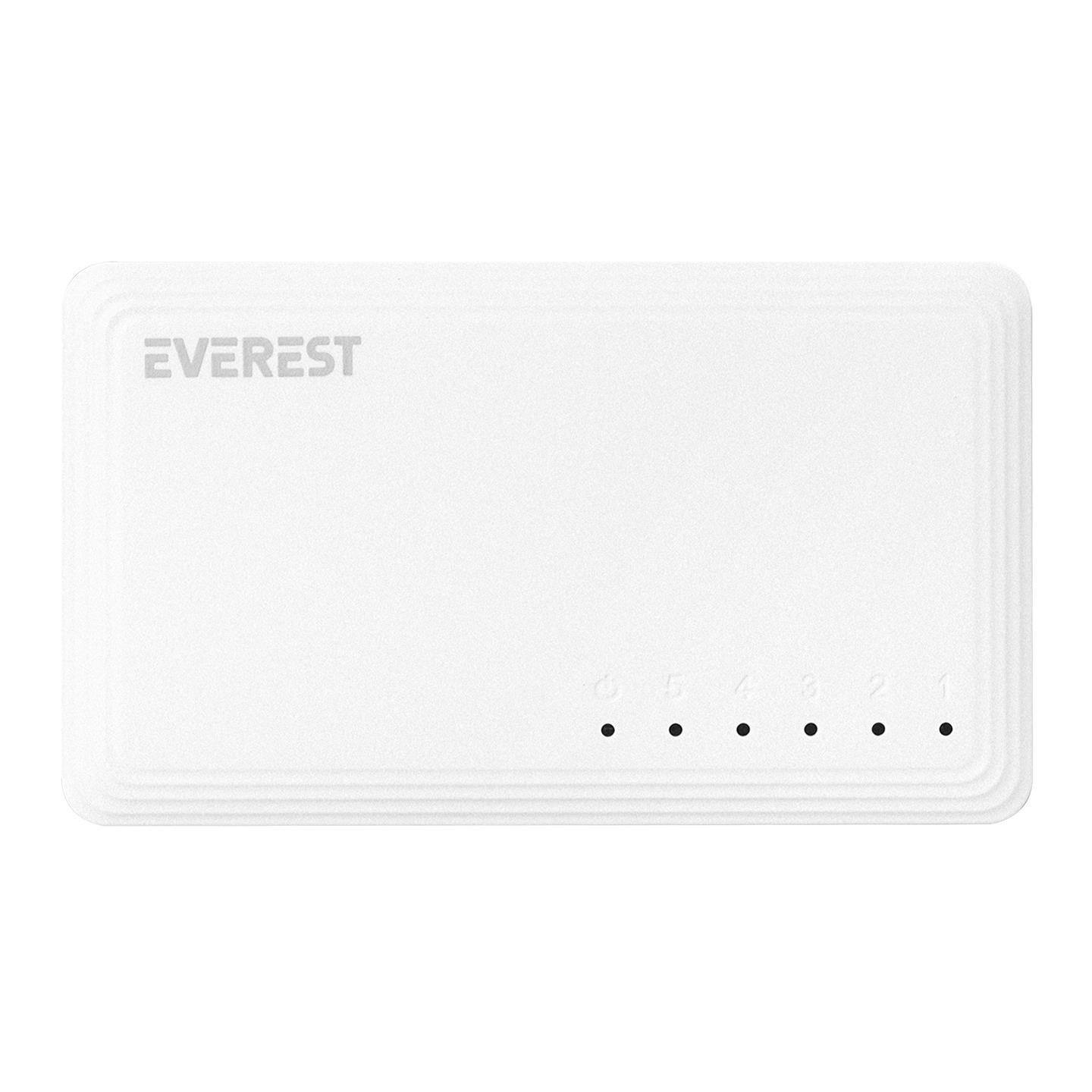 Everest EVERLINK ESW-515G 5 Port 10/100/1000Mbps Gigabit Ethernet Masaüstü Ethernet Switch Hub