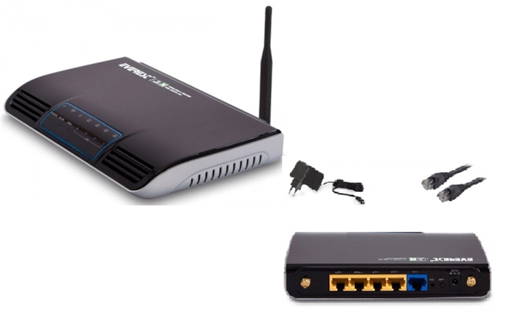 Everest EWN-513N2 Ether 4 Port 300Mbps Kblsuz Rout