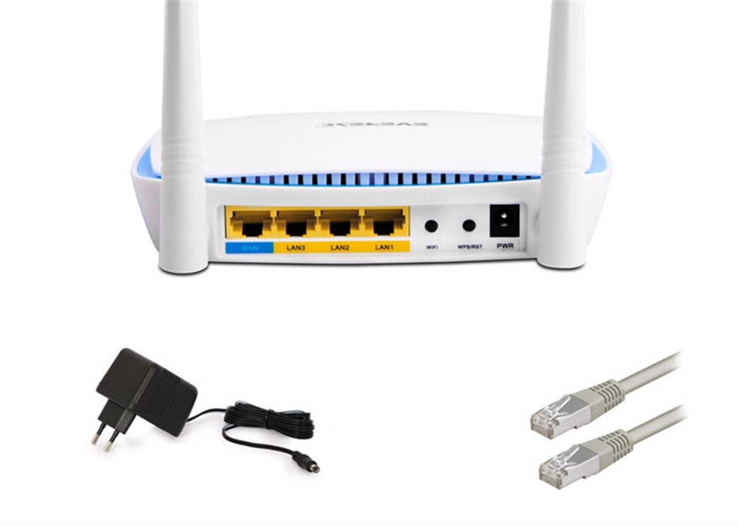 Everest EWN-650 Ethernt 4Port 300Mbps Kblsuz Route