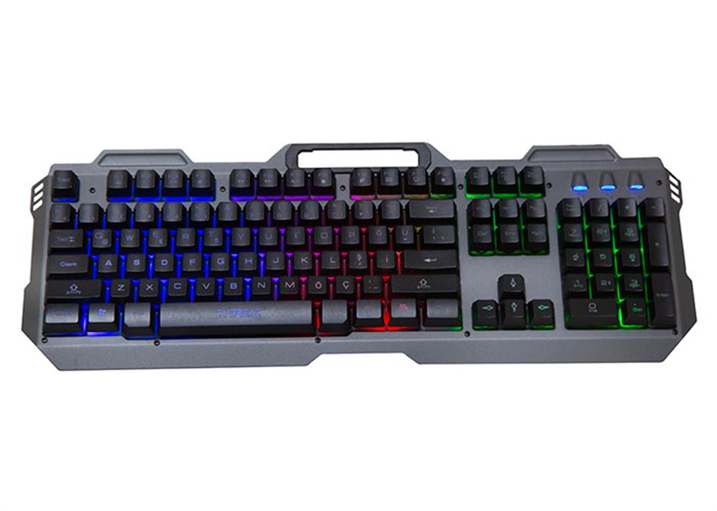 Everest KB-197 TITANIO USB Aydınlatmalı Q Metal Yüzey Gaming Oyuncu Klavyesi