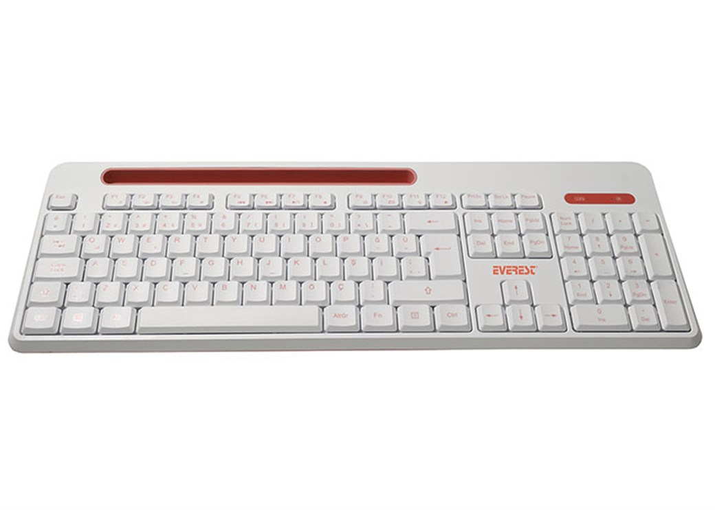 Everest KM-6388 White/ Pink Keyboard Set 