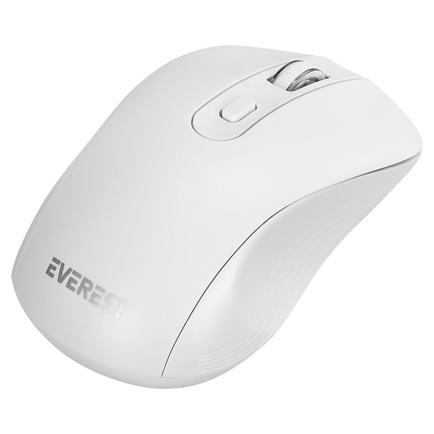 Everest KM-9676 Beyaz Multimedya Tablet-Telefon Standlı Klavye + Mouse Set