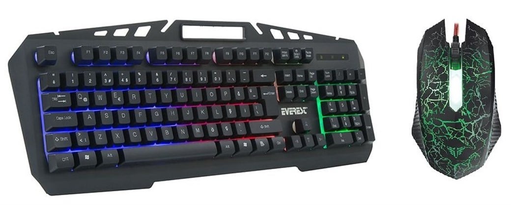 Everest KMX-99 Siyah Usb Q Oyuncu Klavye+Mouse Set