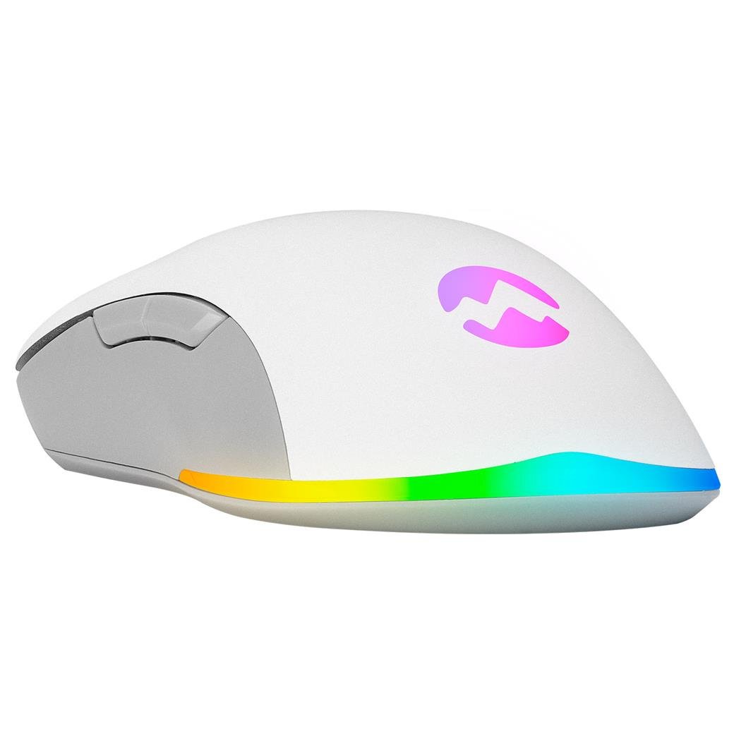 Everest SGM-L1 LUMOS Beyaz/Gri 6400dpi RGB Ledli Makrolu Gaming Oyuncu Mouse