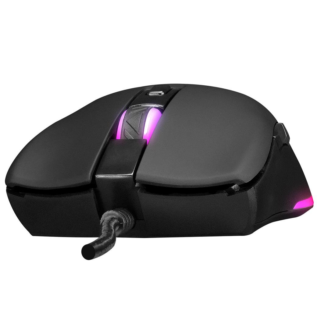 Everest SGM-L1 LUMOS Siyah 6400dpi RGB Ledli Makrolu Gaming Oyuncu Mouse