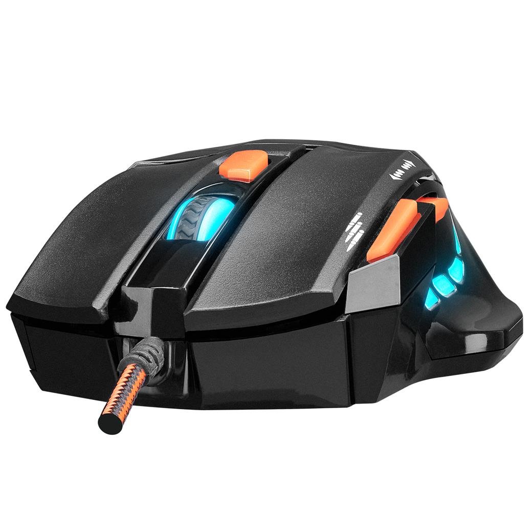 Everest SGM-X7 Usb Siyah Makrolu 7200dpi Oyuncu Mouse +Gaming Mouse Pad