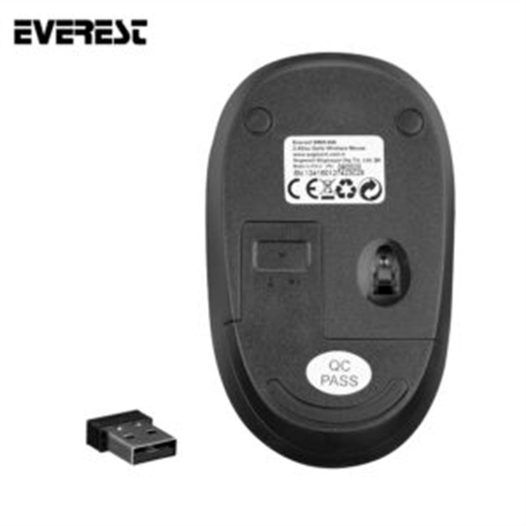 Everest SMW-666 Usb Siyah 2.4Ghz Optik Wireless Mo
