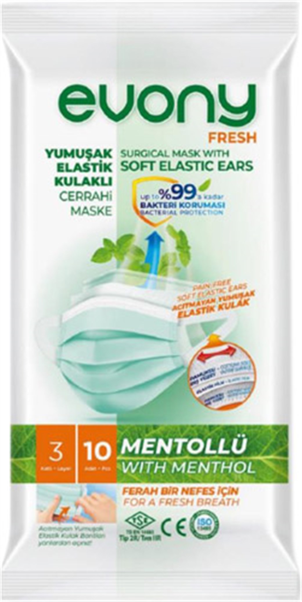 EVONY YETİŞKİN  MASKE 1*10