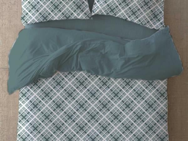 FİRUZE %100 PAMUK RANFORCE ÇİFT KİŞİLİK NEVRESİM TAKIMI (KANA YEŞİL)