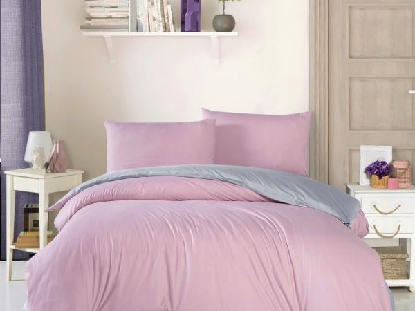 FİRUZE %100 PAMUK RANFORCE ÇİFT KİŞİLİK NEVRESİM TAKIMI (TREND-LACİVERT-GRİ)