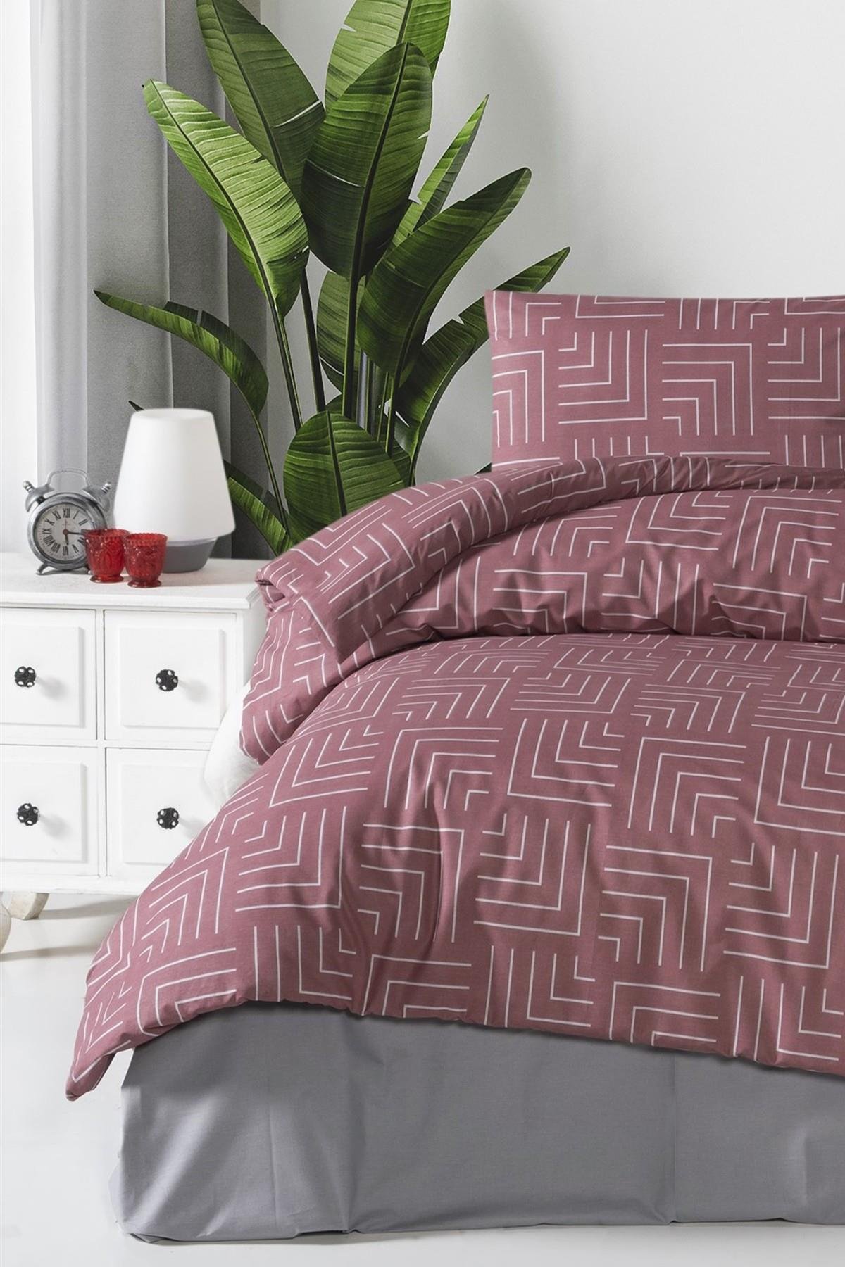 FİRUZE ÇARŞAFI LASTİKLİ RANFORCE TEK KİŞİLİK NEVRESİM TAKIMI VOGUE