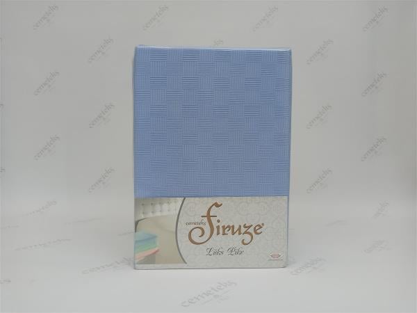 FİRUZE TEK KİŞİLİK HASIR DOKUMA PİKE (BEYAZ)