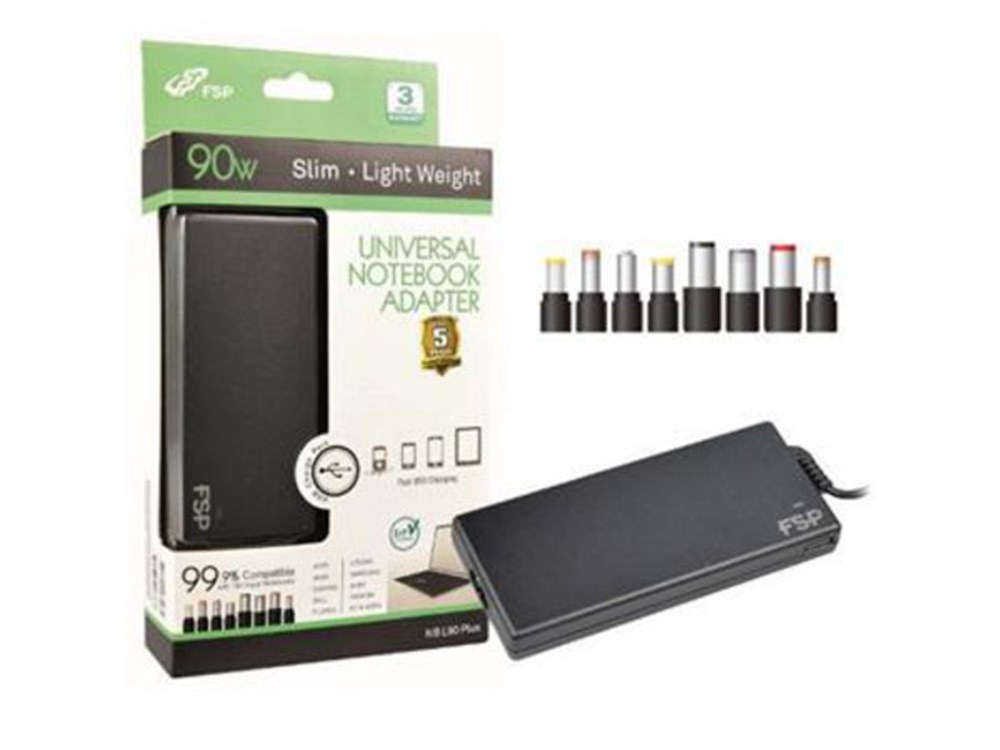 Fsp NB PLUS 90W Süper Slim Notebook Universal Adap