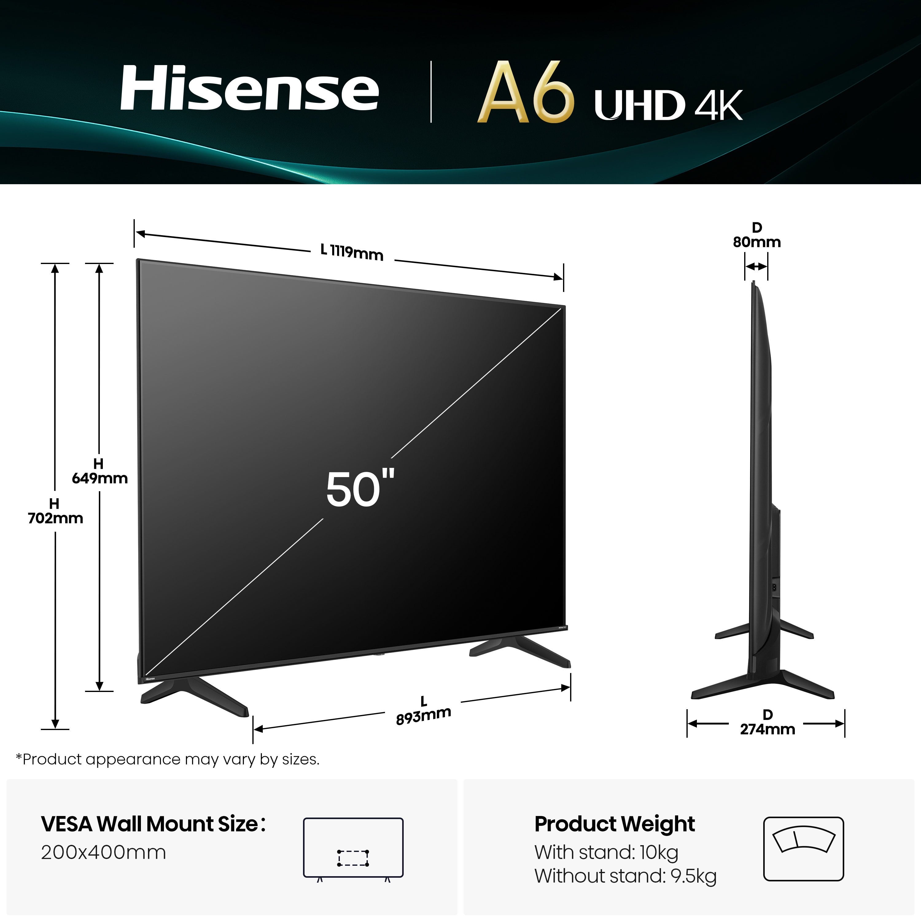 HISENSE 50A6Q 50