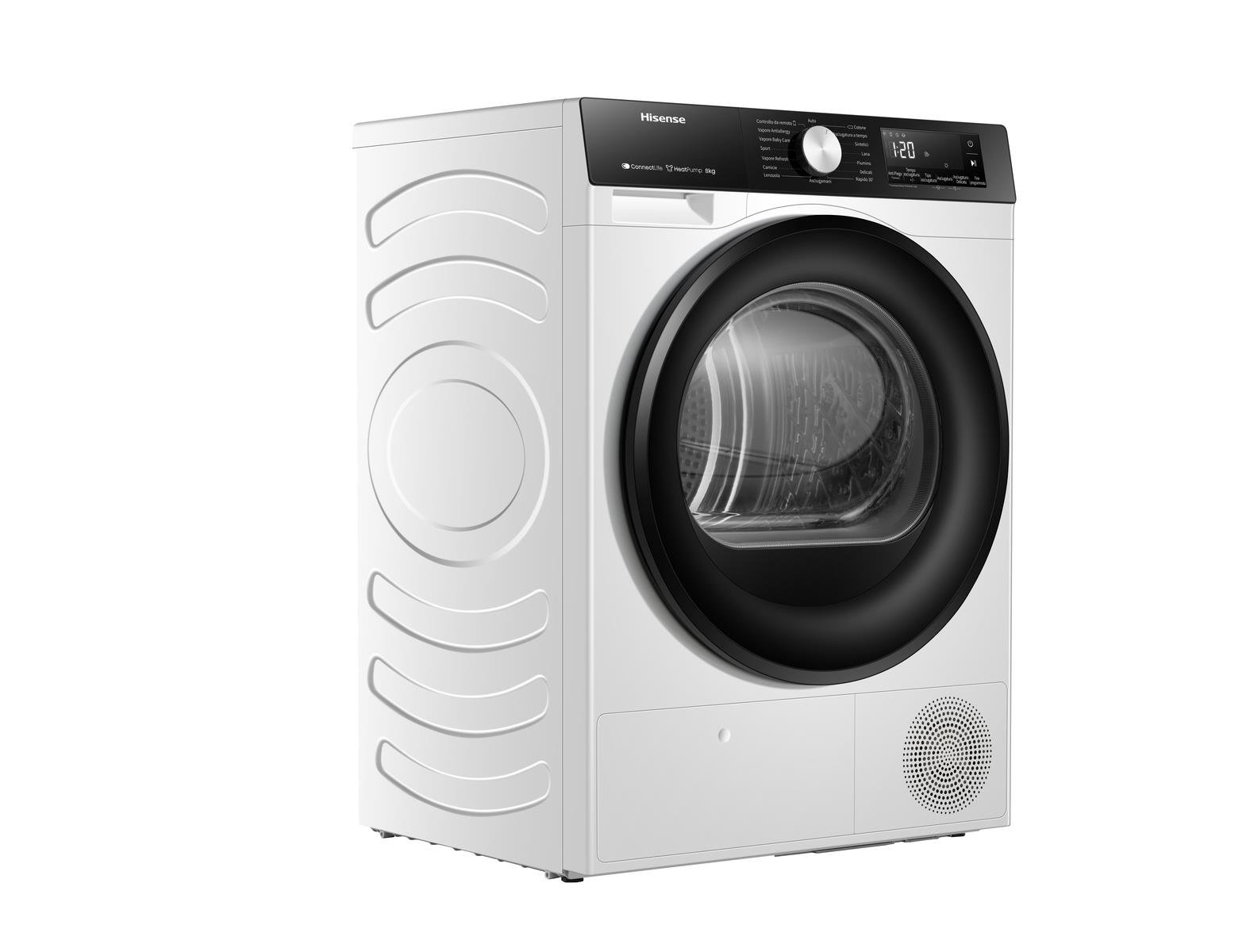HISENSE DH3S802BW2 8 KG. A++  WIFI INV ÇAMAŞIR KURUTMA MAKİNESİ BEYAZ