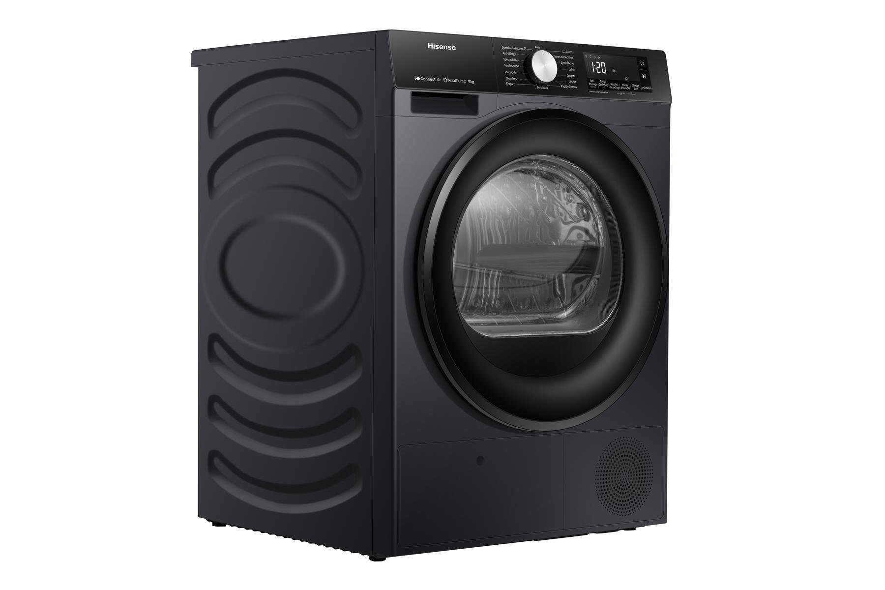 HISENSE DH3S902BB3  9 KG. A+++ WIFI INV ÇAMAŞIR KURUTMA MAKİNESİ SİYAH