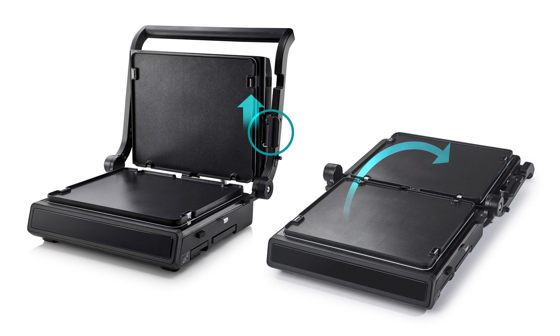 HISENSE HCG1600DBT SİYAH CONTACT GRILL TOST MAKİNESİ