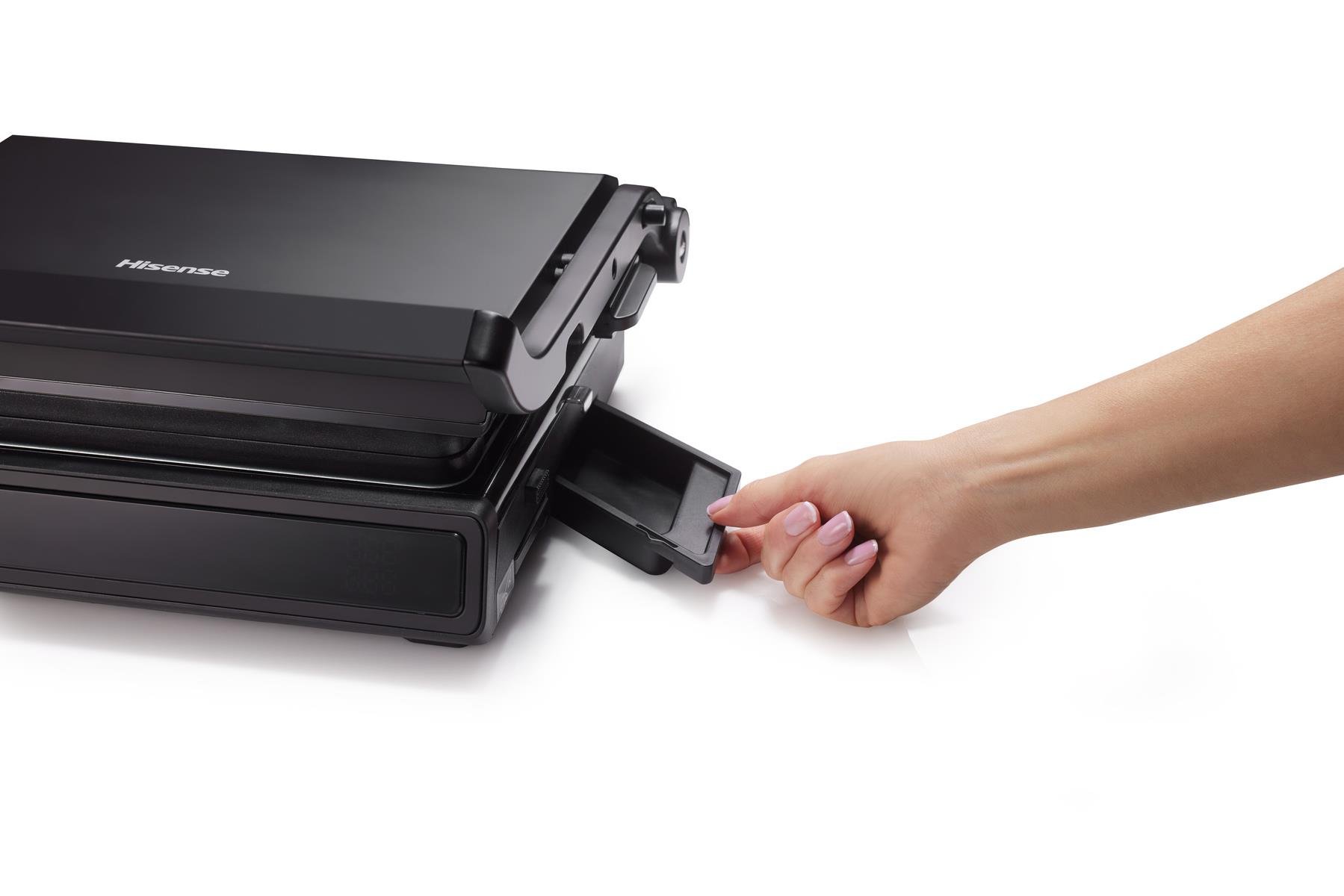 HISENSE HCG1600DBT SİYAH CONTACT GRILL TOST MAKİNESİ