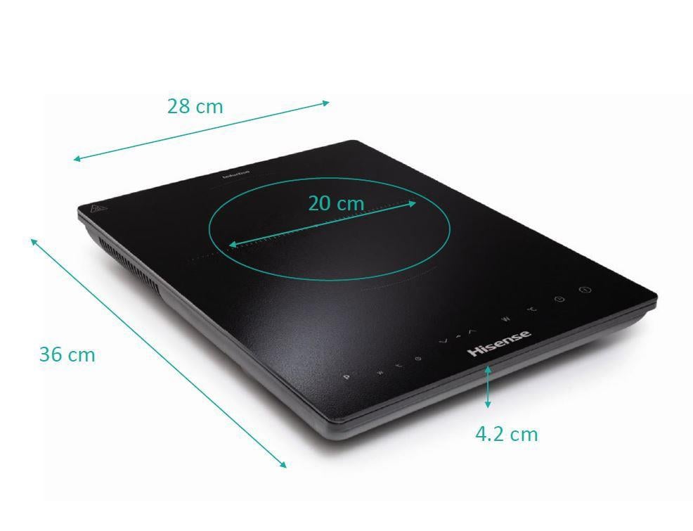 HISENSE HIC2000Y TEK GÖZLÜ 28*36 CM SİYAH CAM İNDÜKSİYON ANKASTRE OCAK