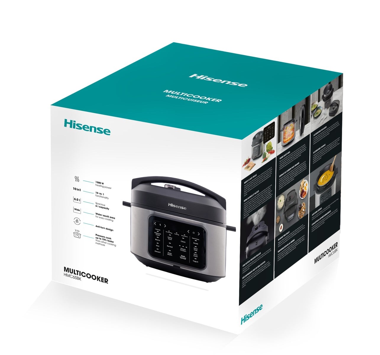 HISENSE AIR FRYER 6 LT. HMC6SBK