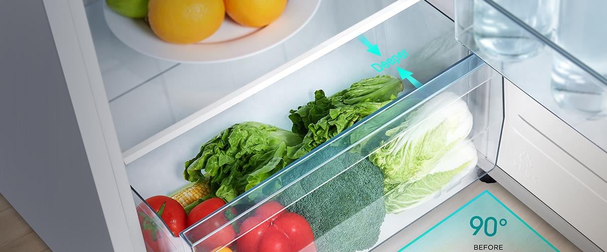 HISENSE RT267D4AWE 206 LT. BEYAZ ÇİFT KAPILI BUZDOLABI 