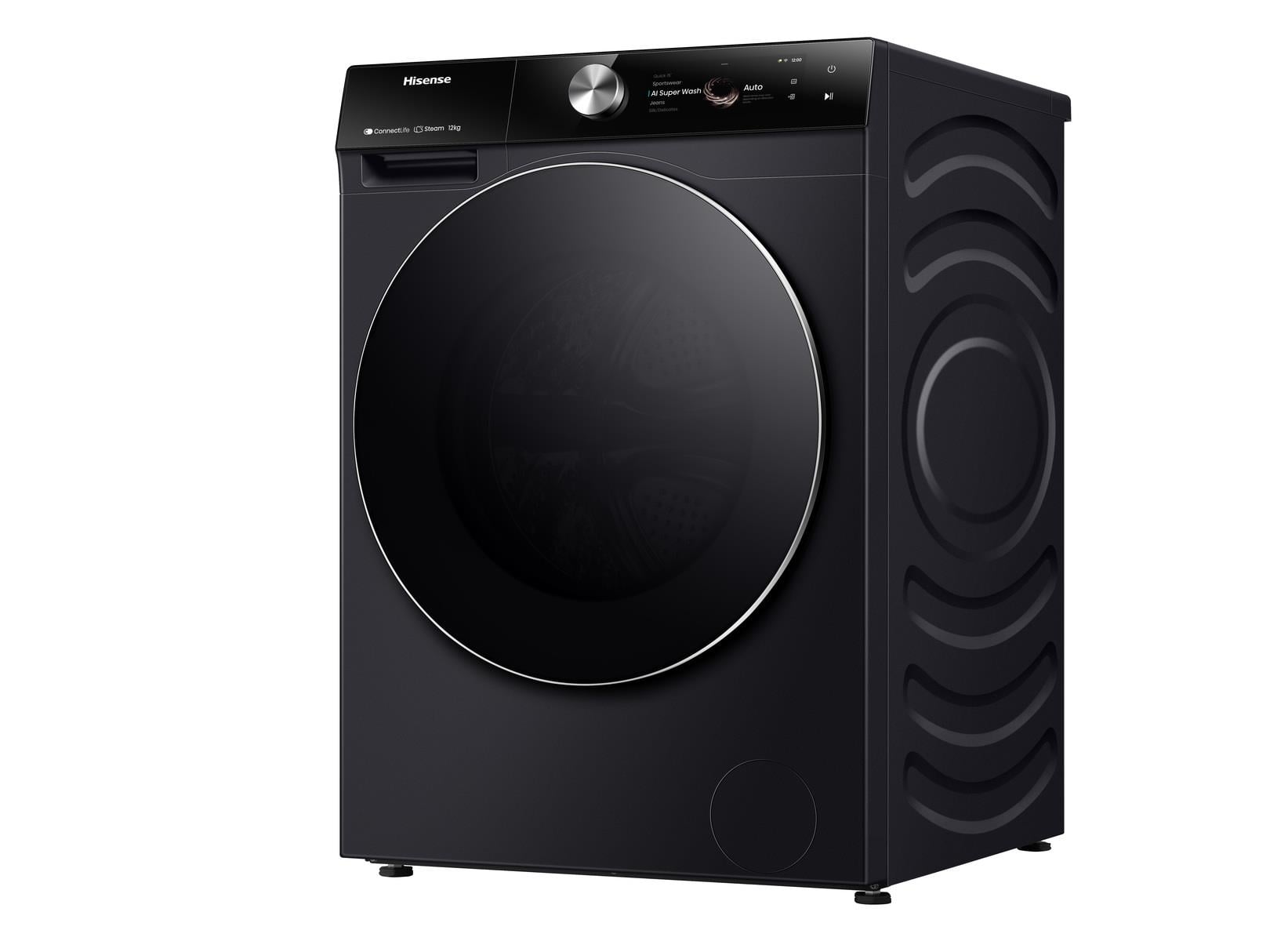 HISENSE WF7S1247BB 1400 DEVİR 12 KG WIFI A SINIFI INV ÇAMAŞIR MAKİNESİ SİYAH