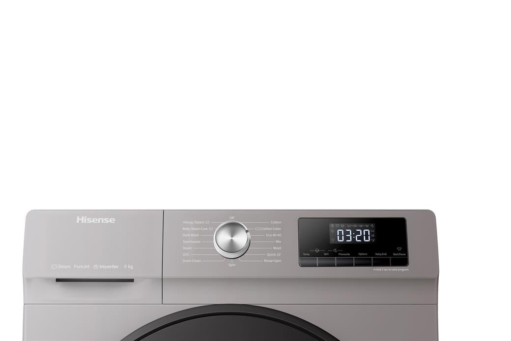 HISENSE WFQA9014EVJMT 1400 DEVİR 9KG. INOX ÇAMAŞIR MAKİNESİ