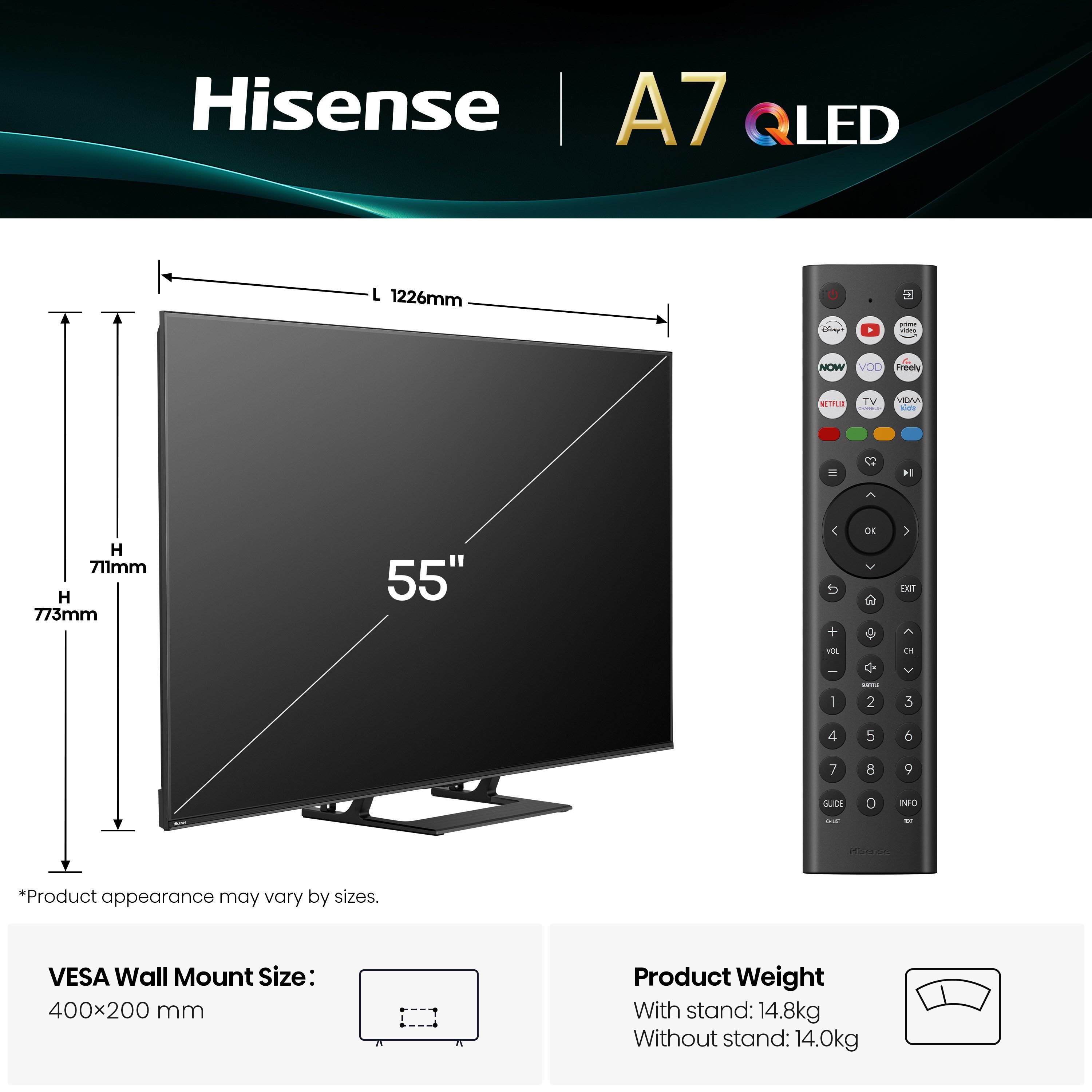 HISENSEHISENSE 55A7Q 55