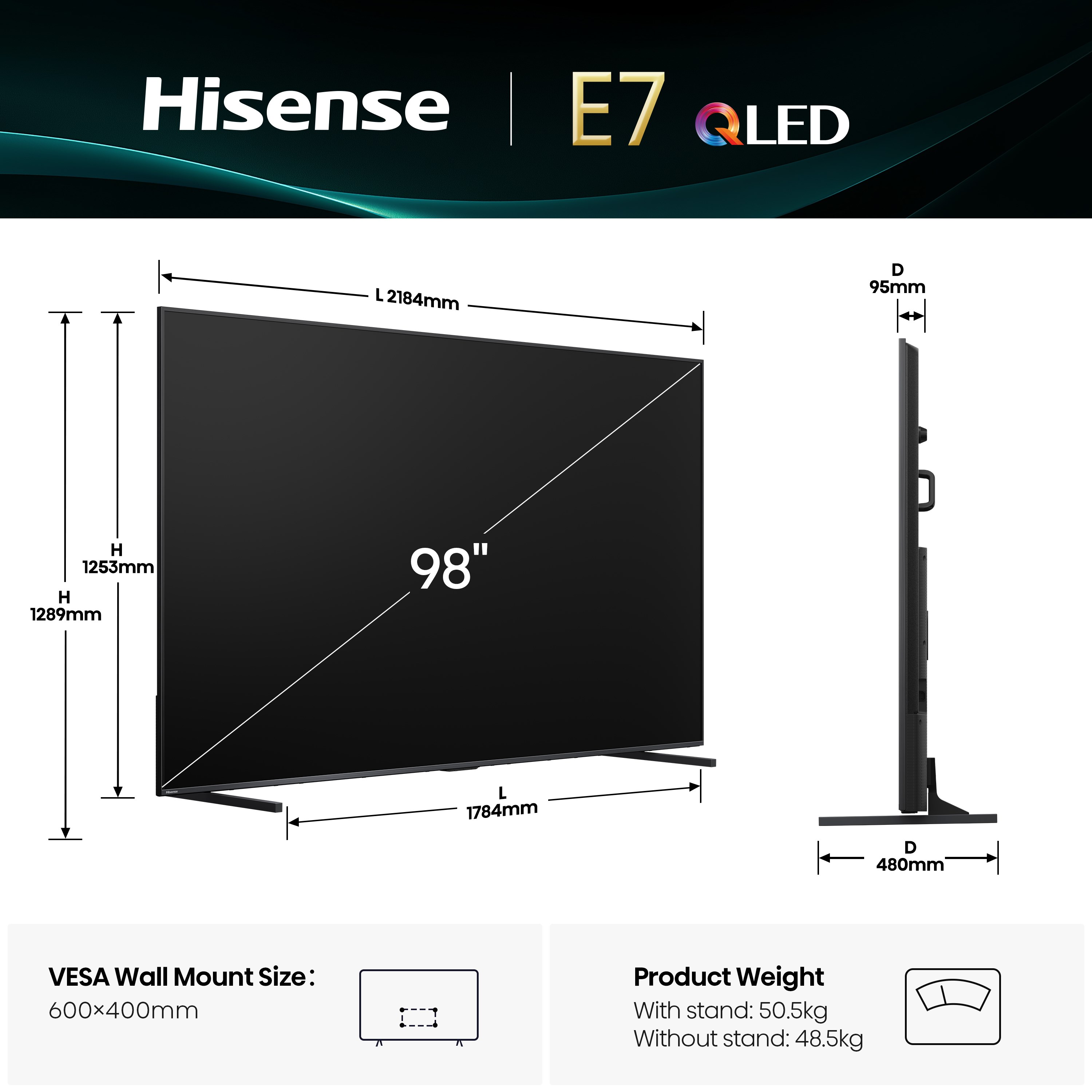 HISENSEHISENSE 98E7Q 98