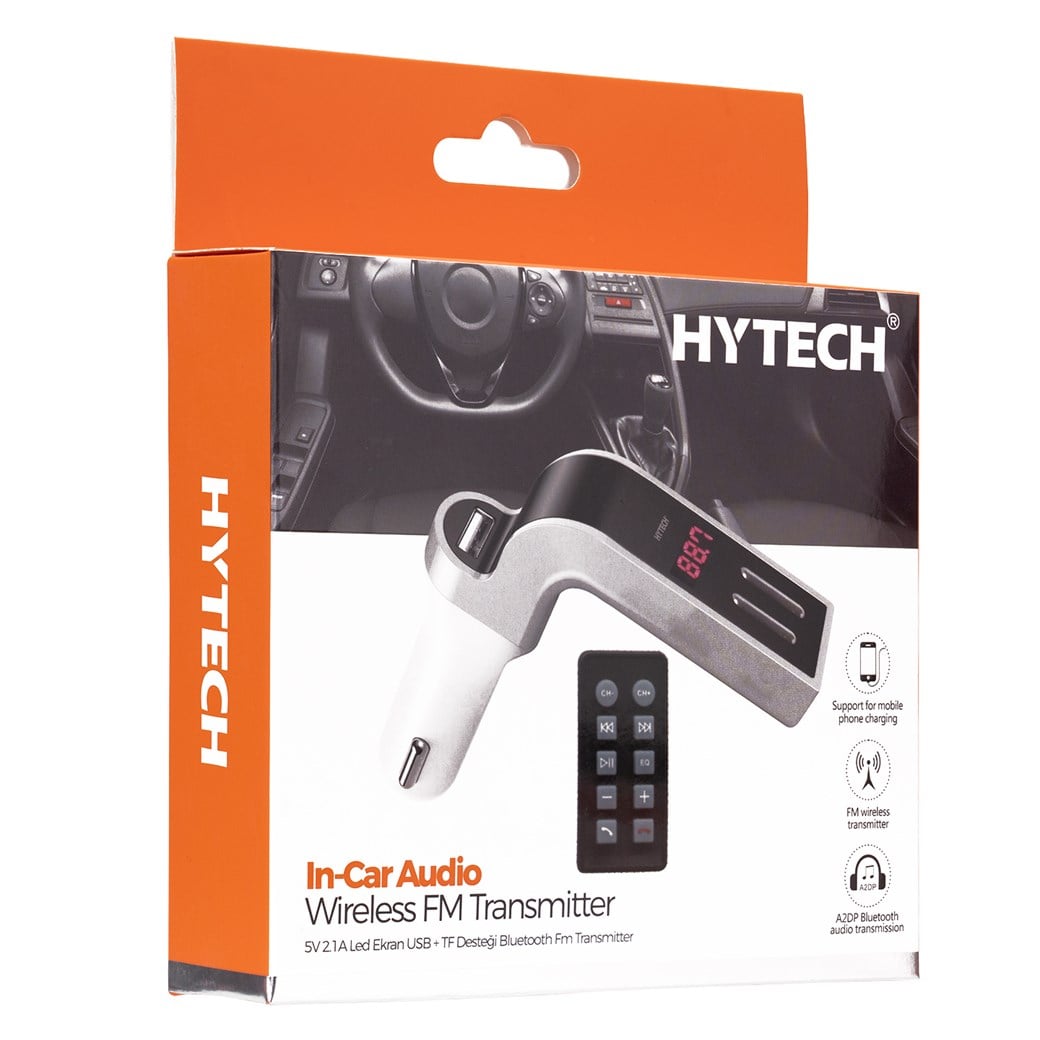 HYTECH HY-XCB75 USB + TF BLUETOOTH FM TRANS.GRİ