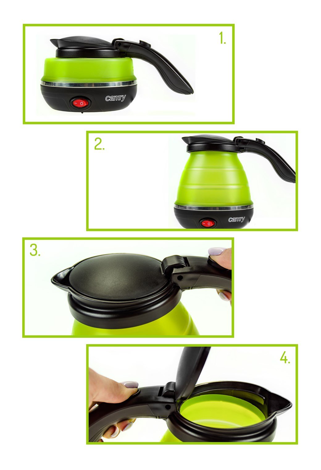 KETTLE CR 1265, 0,5L, TRAVEL, FOLDİNG CA