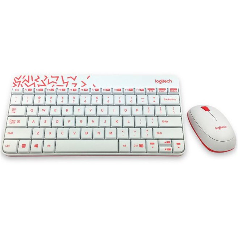 LOGITECH MK240 QKLAVYE MOUSE SET BEYAZ