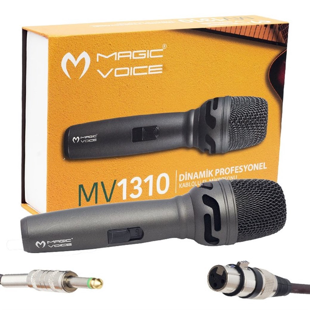 MAGICVOICE MV-1310 DİNAMİK PROFESSIONAL KABLOLU EL MİKROFONU