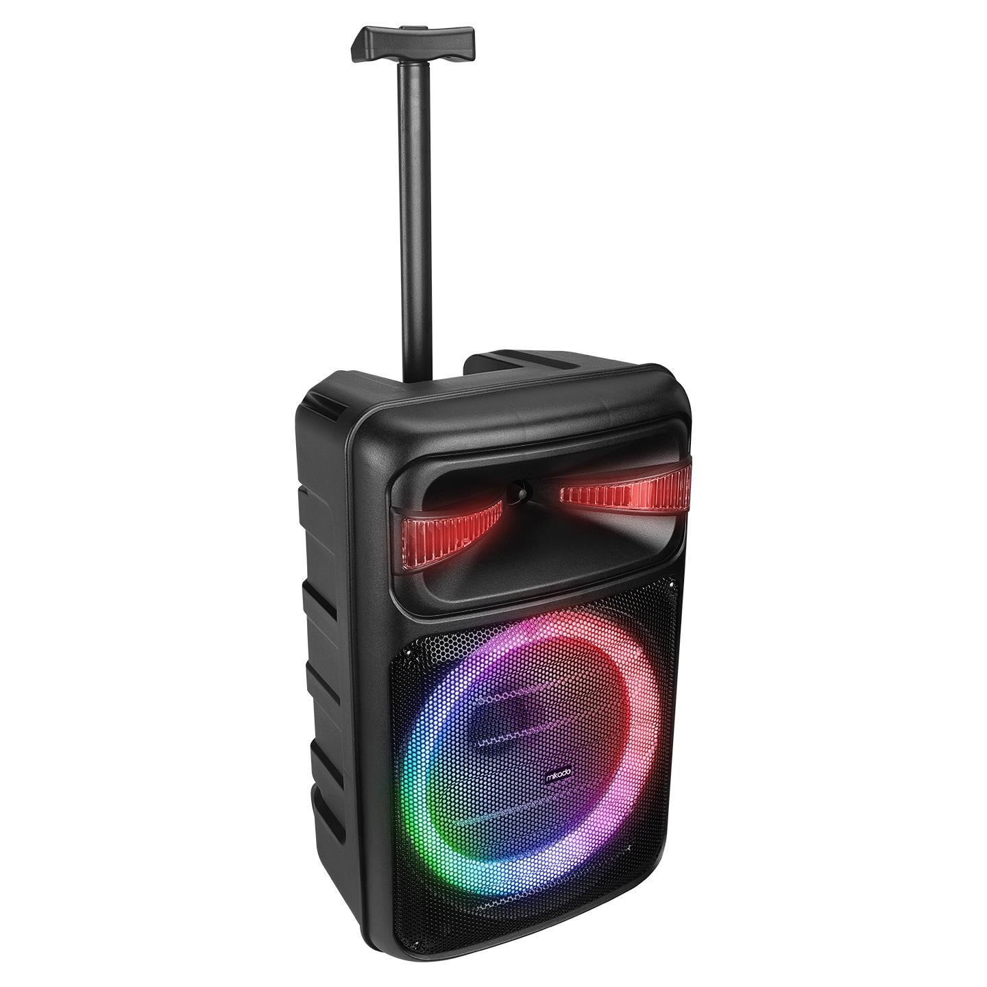 Mikado MD-125KP 40W USB/BT/TF/TWS Led Işıklı Kablosuz ve Kafa Mikrofonlu Toplantı-Parti Hoparlörü