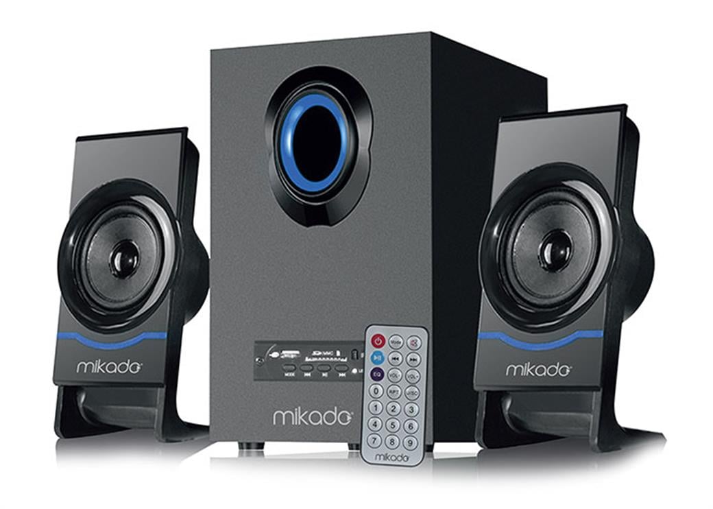 Mikado MD-1700BT 2+1 Siyah Usb+SD+Fm+Bluetooth Destekli Multimedia Speaker Hoparlör